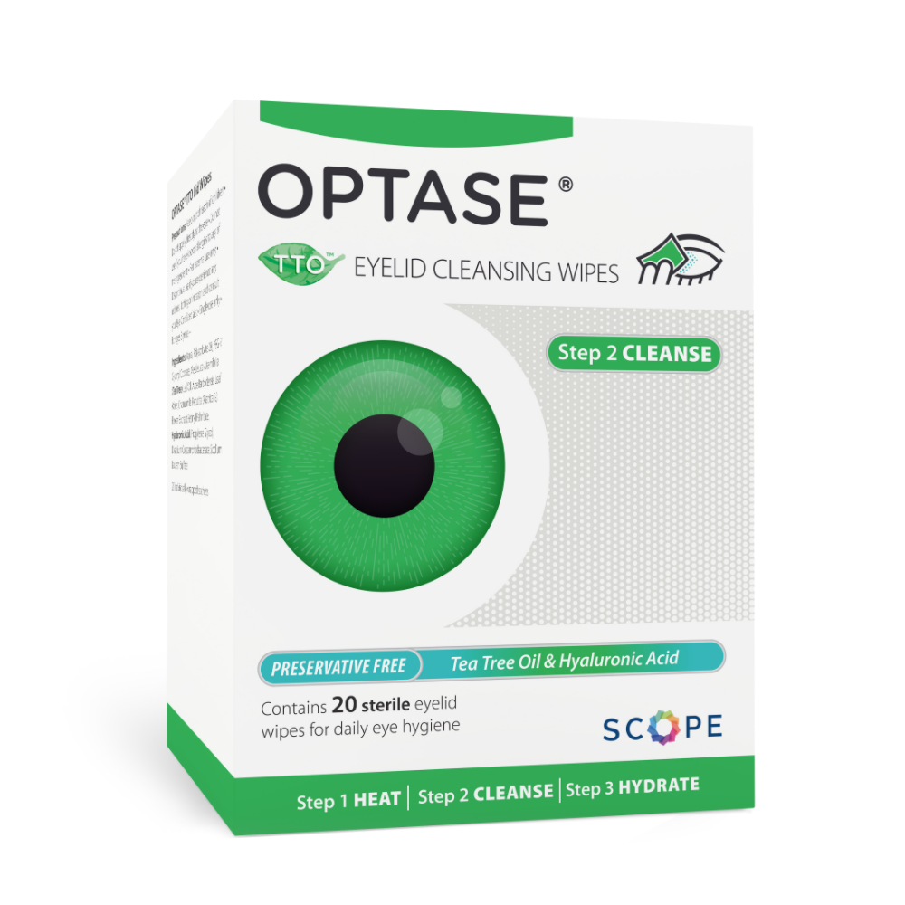 Optase Tea Tree Oil Lid Wipes 20 wipes