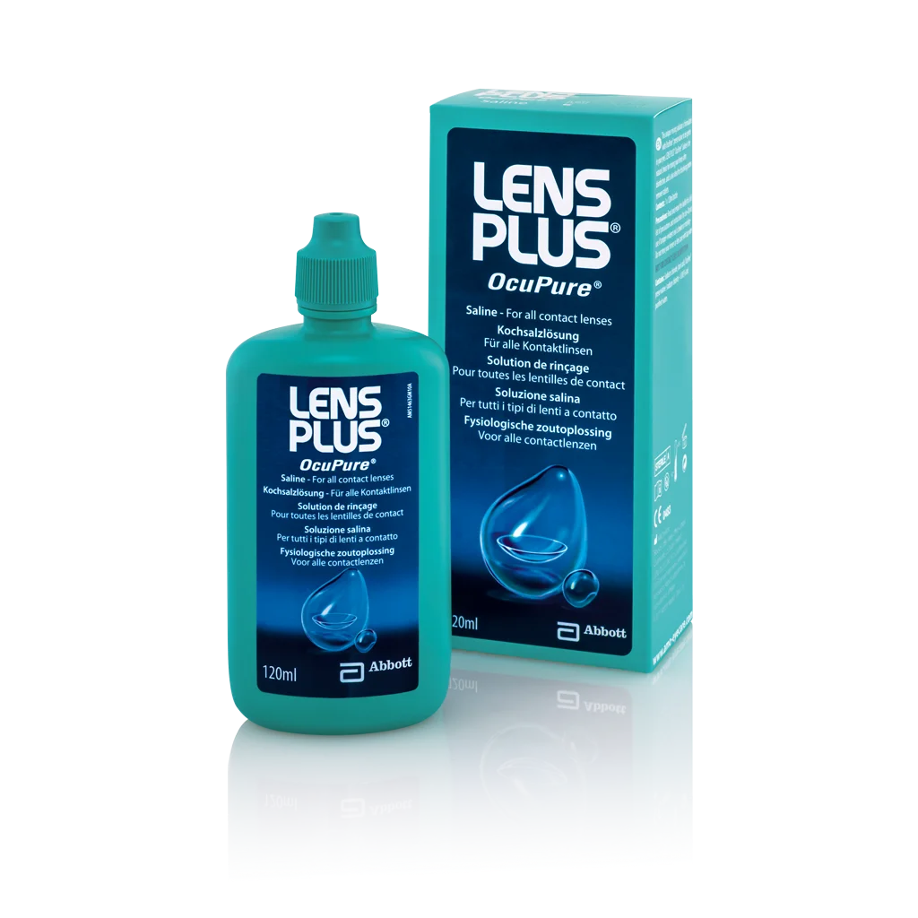 Lens Plus Ocupure Saline Contact Lenses Kit 120ml